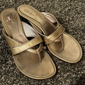 Cole Haan Women's Gold Heeled Sandals